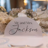 Personalized Wedding Table Number, Acrylic Table Centerpiece, Custom Cards and Gifts Sign, Modern Table Numbers, Minimal Wedding Table Menu - Arria Home