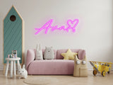 Custom Kid Room Neon Sign Light, Girl Boy Kid Name Sign, Personalized Name Name Sign, Kid Room Decor, Girl Room Decor, Birthday Gift Sign - Arria Home