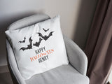 Personalized Halloween Decorative Pillow, Custom Throw Pillow, Fall Lumbar Pillow, Spooky Season, Trick or Treat, Witch Pillow, Ghost Pillow - Arria Home