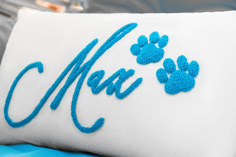 Custom Pet Pillow, Embroidery Pillow, Personalized Pet Pillow, Custom Dog Pillow, Memory Pillow, Memorial Gift, Personalized Pet Lover Gift - Arria Home