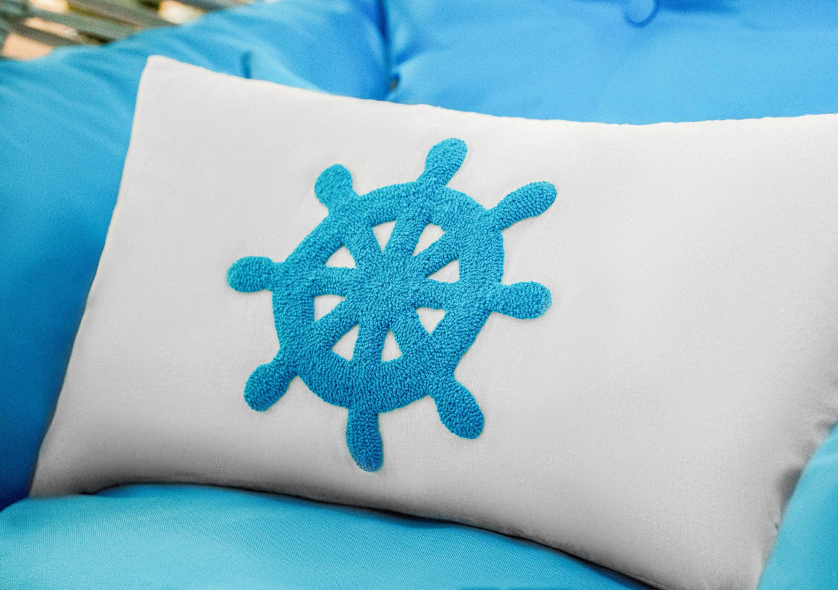 Embroidery Nautical Pillow, Coastal Pillow, Boat Pillow, Beach House Decor, Lake Pillow, Sailing Decor, Anchor Decor, Custom Pillow, Gift - Arria Home