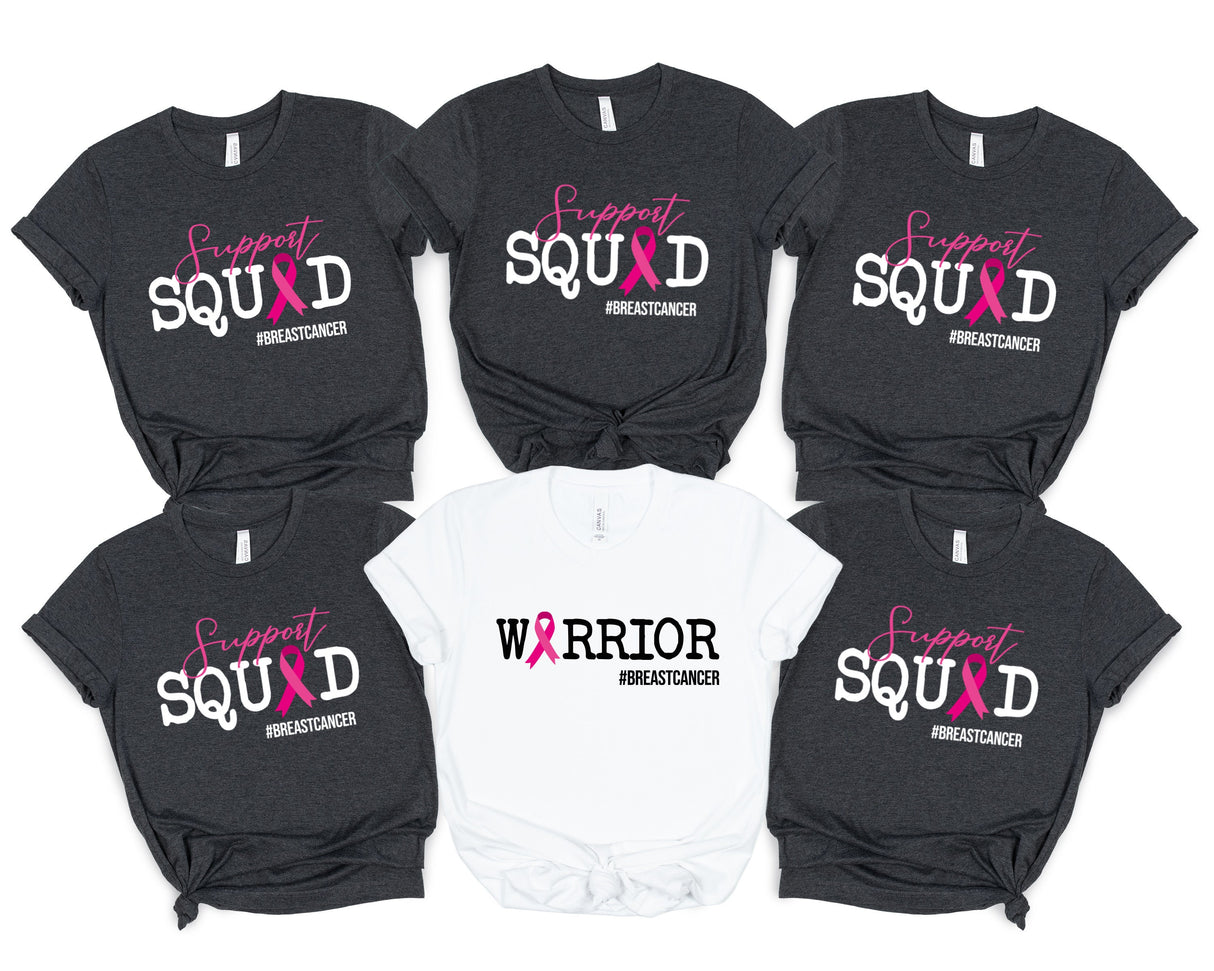 Breast Cancer Support Squad Shirt, Cancer Awareness Shirt, Breast Cancer Shirt, Breast Cancer Matching Shirts, Cancer Warrior Shirt