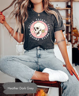 Thick Thighs And Spooky Vibes Shirt, Spooky Season TShirt, Spooky Shirt, Halloween Skull Shirt, Funny Halloween Tee, Cute Halloween Shirt