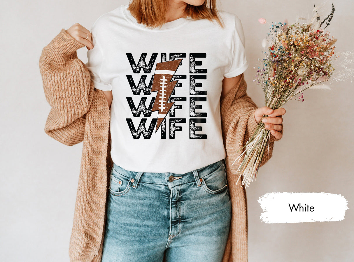 Football Wife Shirt, Football Shirt For Women, Football Shirt, Game Day TShirt, Football Fan Shirt, Football Season Shirt, Wife Shirt