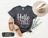 Hello Fall Shirt, Fall TShirt, Fall Season Shirt, Fall Outfit, Spooky Season Shirt, Womens Fall Shirt, Trendy Fall Shirt, Fall T Shirt