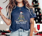 Merry Christmas Skeleton Shirt, Christmas Shirt, Christmas Gift, Holiday Shirt, Winter Shirt, Xmas Shirts, Christmas Party Tee