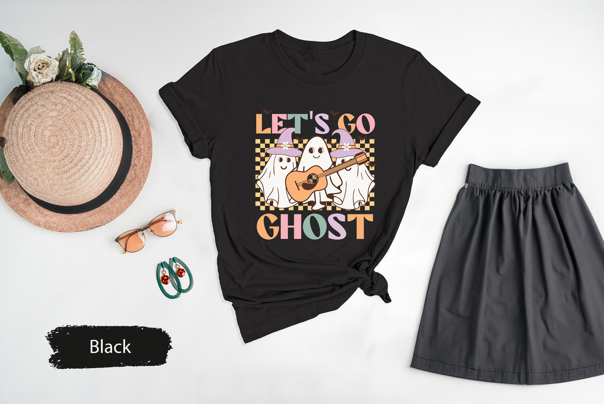 Let's Go Ghost Shirt, Funny Ghost Shirt, Ghost Shirt, Hlaloween Shirt, Hallowen Gift, Spooky Shirt, Gift For Halloween, Boo Shirt