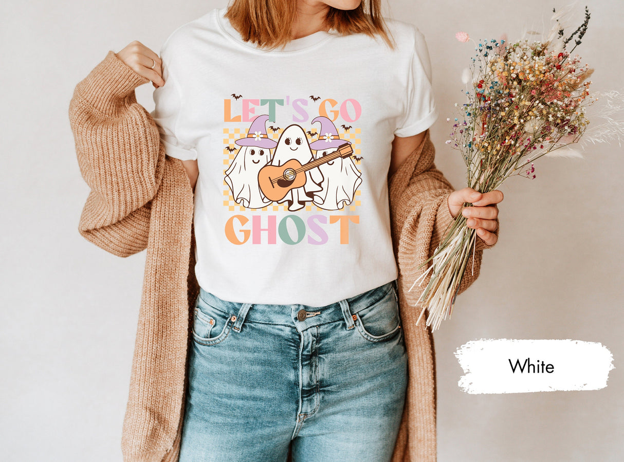 Let's Go Ghost Shirt, Funny Ghost Shirt, Ghost Shirt, Hlaloween Shirt, Hallowen Gift, Spooky Shirt, Gift For Halloween, Boo Shirt