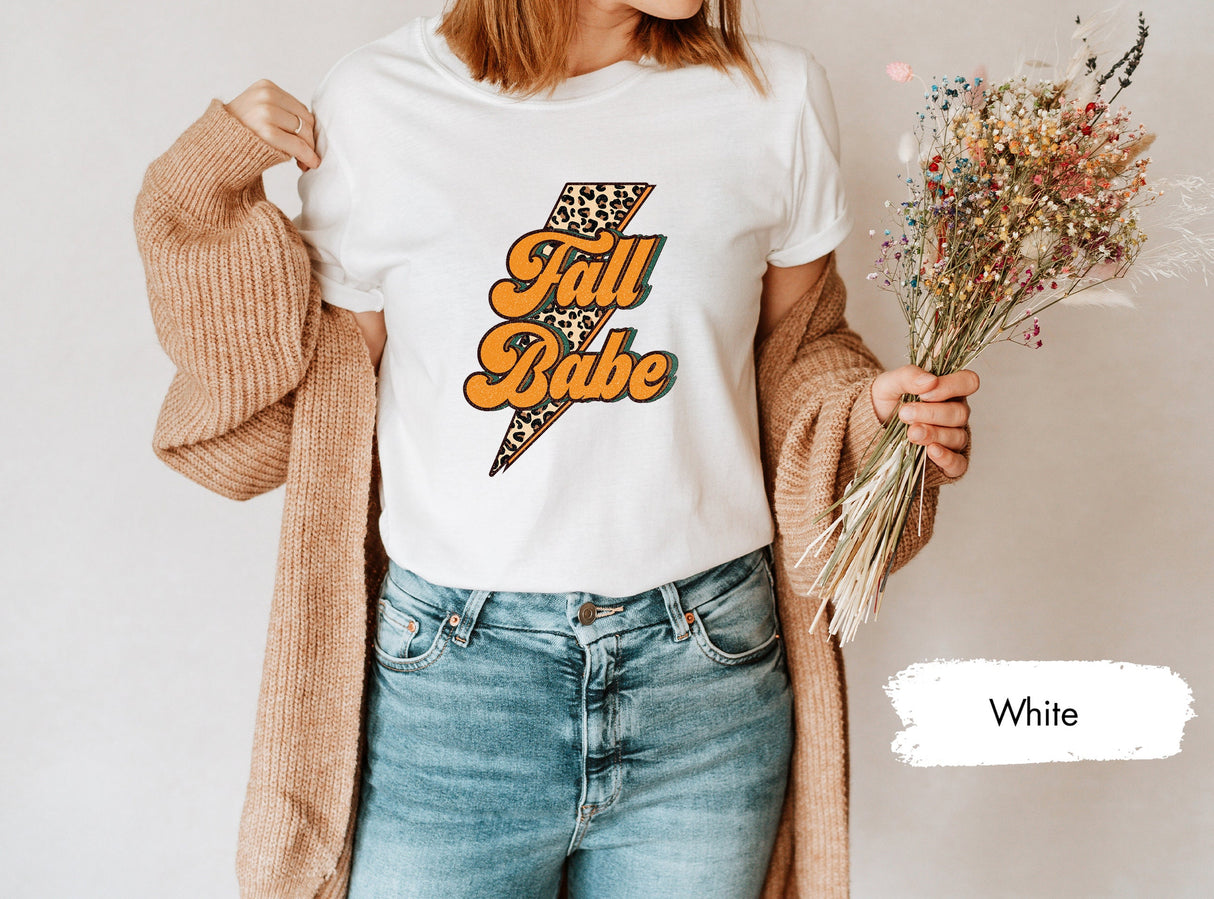 Womens Fall Shirts, Fall Babe Shirt, Fall Shirt, Fall TShirt, Fall Season Shirt, Fall Tees For Women, Retro Fall Shirt, Fall Gifts