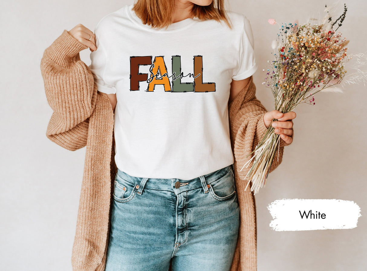 Fall Season Shirt, Fall TShirt, Fall Shirt, Fall Vibes Shirt, Womens Fall Shirts, Girls Fall Shirt, Fall Lover Shirt, Pumpkin Shirt