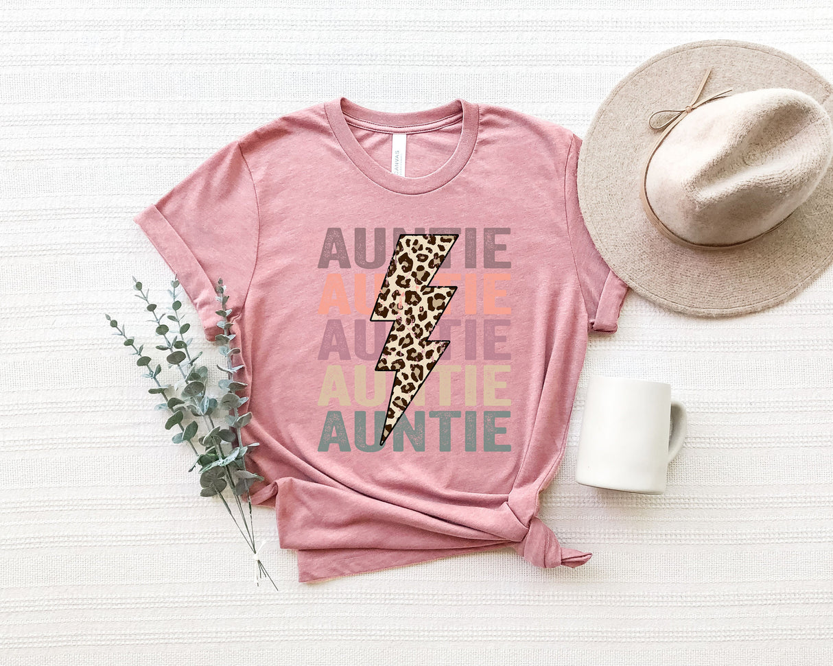 Leopard Auntie Shirt, Auntie Shirt, Aunt TShirt, New Aunt Shirt, Favorite Aunt Shirt, Gift For Aunts, Gift From Niece, Shirt For Aunt