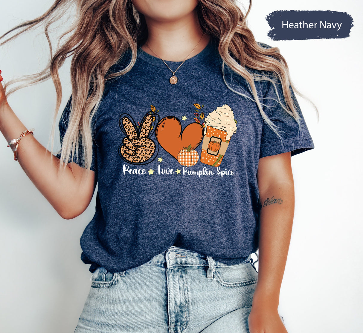 Peace Love Pumpkin Spice Shirt, Pumpkin Spice Shirt, Pumpkin Season Shirt, Autumn Pumpkin Shirt, Fall Pumpkin Shirt, Pumpkin TShirts