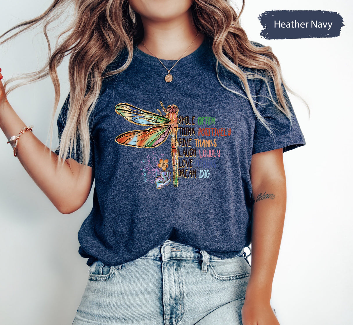 Motivational Shirt, Inspirational Shirt, Positive Quotes Tee, Inspirational Saying Tee, Positivity Shirt, Dragonfly Shirt, Kindness Gift