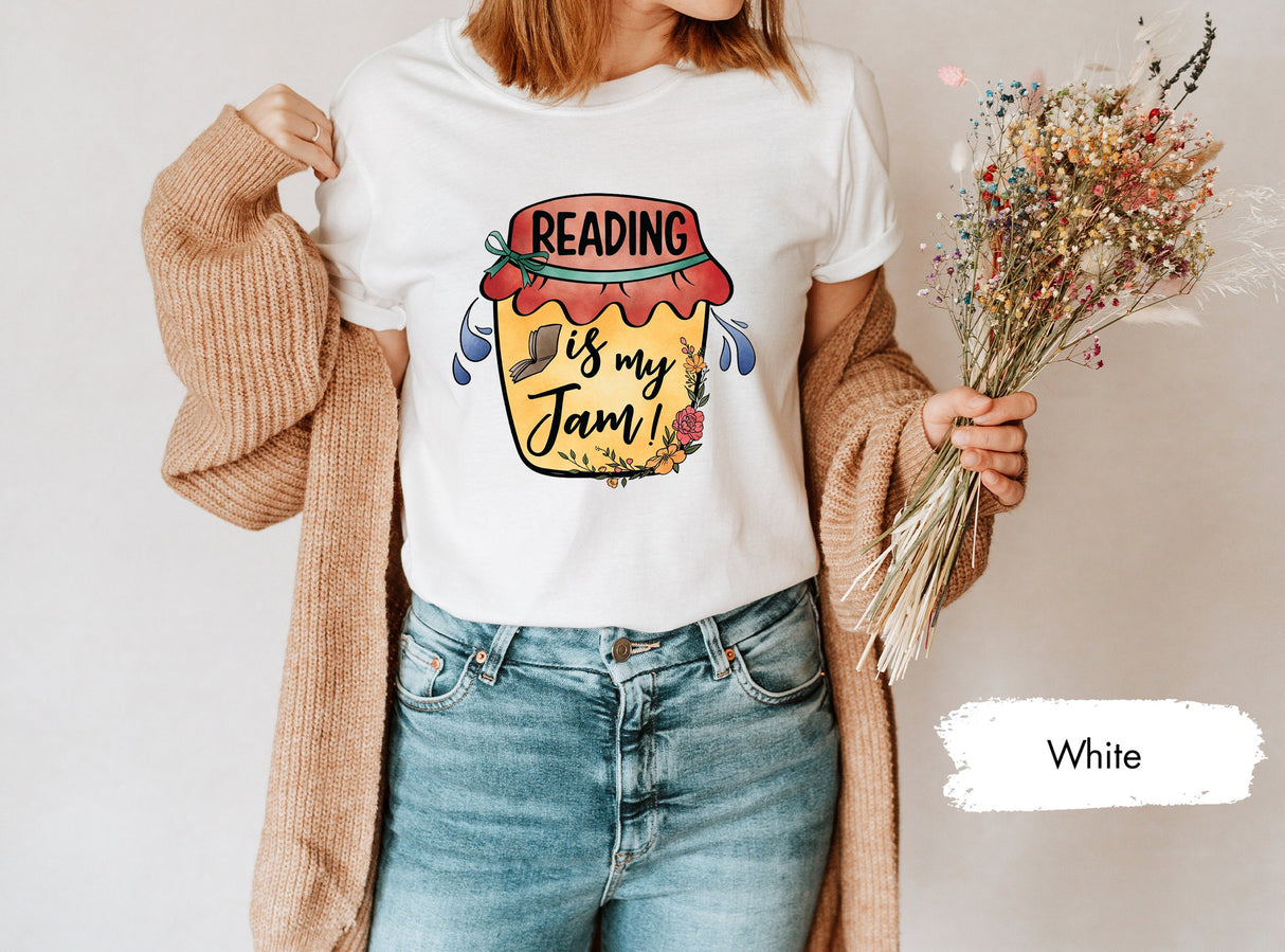 Reading Is My Jam Shirt, Reading Shirt, Reading Gift, Librarian Shirt, Librarian Gift, Bookish Shirt, Book Lover Shirt, Book Lover Gift