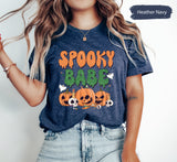 Spooky Babe Shirt, Spooky TShirt, Spooky Vibes T-Shirt, Halloween Pumpkin Tee, Pumpkin Shirt, Halloween Gifts, Gift For Halloween