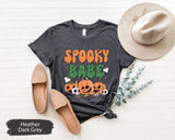 Spooky Babe Shirt, Spooky TShirt, Spooky Vibes T-Shirt, Halloween Pumpkin Tee, Pumpkin Shirt, Halloween Gifts, Gift For Halloween