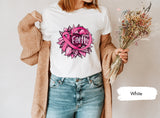 Pink Ribbon Sunflower Shirt, Breast Cancer Shirt, Faith TShirt, Cancer Shirt, Cancer Awareness, Cancer Survivor Shirt, Cancer Warrior Shirt