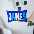 Personalized Baby Boy Nursery Name Pillow, Boy Kid Dorm Room Decor Graduation Gift, Punch Needle Pillow, Custom Throw Pillow, Baby Gift Idea - Arria Home