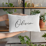 Name Pillow, Personalized Name Pillow, Custom Name Pillow, Custom Lumbar Pillows, Baby Name Pillow, Custom Pillow Covers, Lumbar Name Pillow - Arria Home