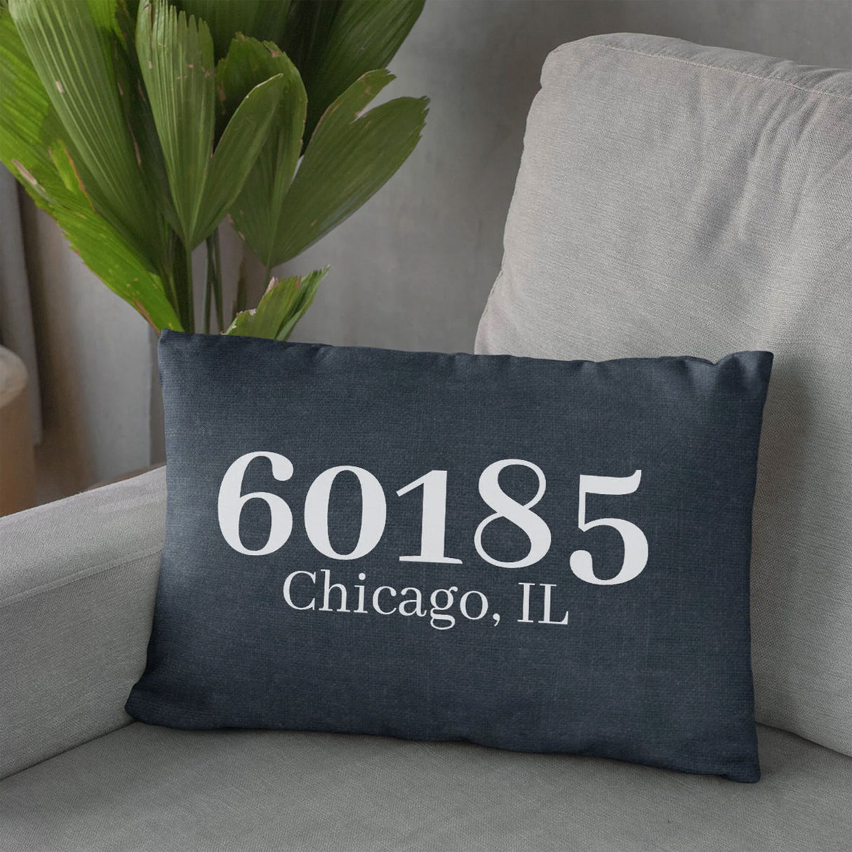 Zip Code Pillow, Custom Pillow Covers, Personalized Zip Code Pillow, Decorative Pillow, Housewarming Gift, Custom Pillow Cases - Arria Home