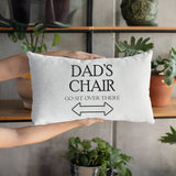 Funny Dad Pillow, Funny Husband Pillow, Fathers Day Gift, Funny Dad Gift, Dads Chair Pillow, Dad Pillow Case, Personalize Dad Pillow - Arria Home