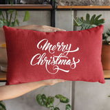 Xmas Pillow, Red Christmas Pillow, Merry Christmas Pillow, Noel Pillow, Noel Cushion, Christmas Decor, Christmas Cushion, Farmhouse, Rustic - Arria Home