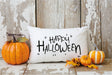 Happy Halloween Pillow Cover, Fall Throw Pillow, Spooky Pillowcase, Halloween Cushion, Halloween Lumbar Pillow, Fall Pillow, Halloween Gift - Arria Home