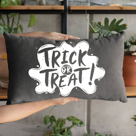 Trick or Treat Pillow, Halloween Pillow, Halloween Decoration, Halloween Gift, Halloween Throw Pillow, Trick or Treat Throw Pillow Cover - Arria Home