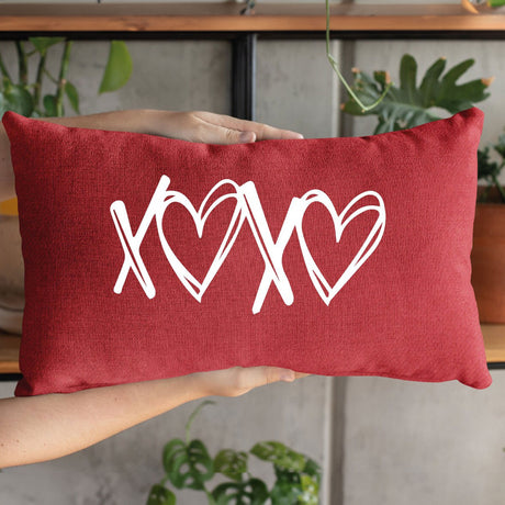 XO Pillow, Love Heart Pillow, Funny Valentine Pillow, Couple Gift, Gift For Her, Gift for Him, Valentines Day Gift, Valentine Cozy Pillow - Arria Home