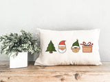 Christmas Pillow, Noel Tree, Gnomes, Gift Box Decor, Christmas Decor, Christmas Gift, Xmas Lumbar Pillow, Noel Throw Pillow, Christmas - Arria Home