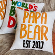 Personalized Fathers Day Gift Embroidery Pillows, Gift for Dad, Gift from Kids, Papa Birthday Gift, Grandpa Gift, Custom Dad, Gift for Him - Arria Home