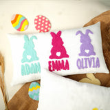 Personalized Easter Peeps Pillow, Grandma Easter Gift, Spring Decorations, Grandchildren Names Bunny Pillow, Easter Scavenger Hunt, Custom - Arria Home
