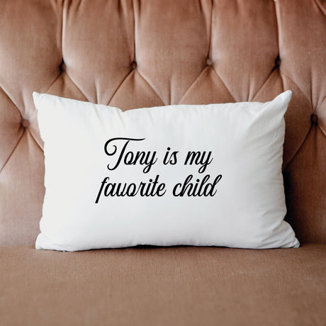 Funny Favorite Child Pillow, Father Gift, Mother Gift, Personalized Pillow, Funny Dad Pillow, Funny Mom Pillow, Funny Custom Pillow, Gift - Arria Home