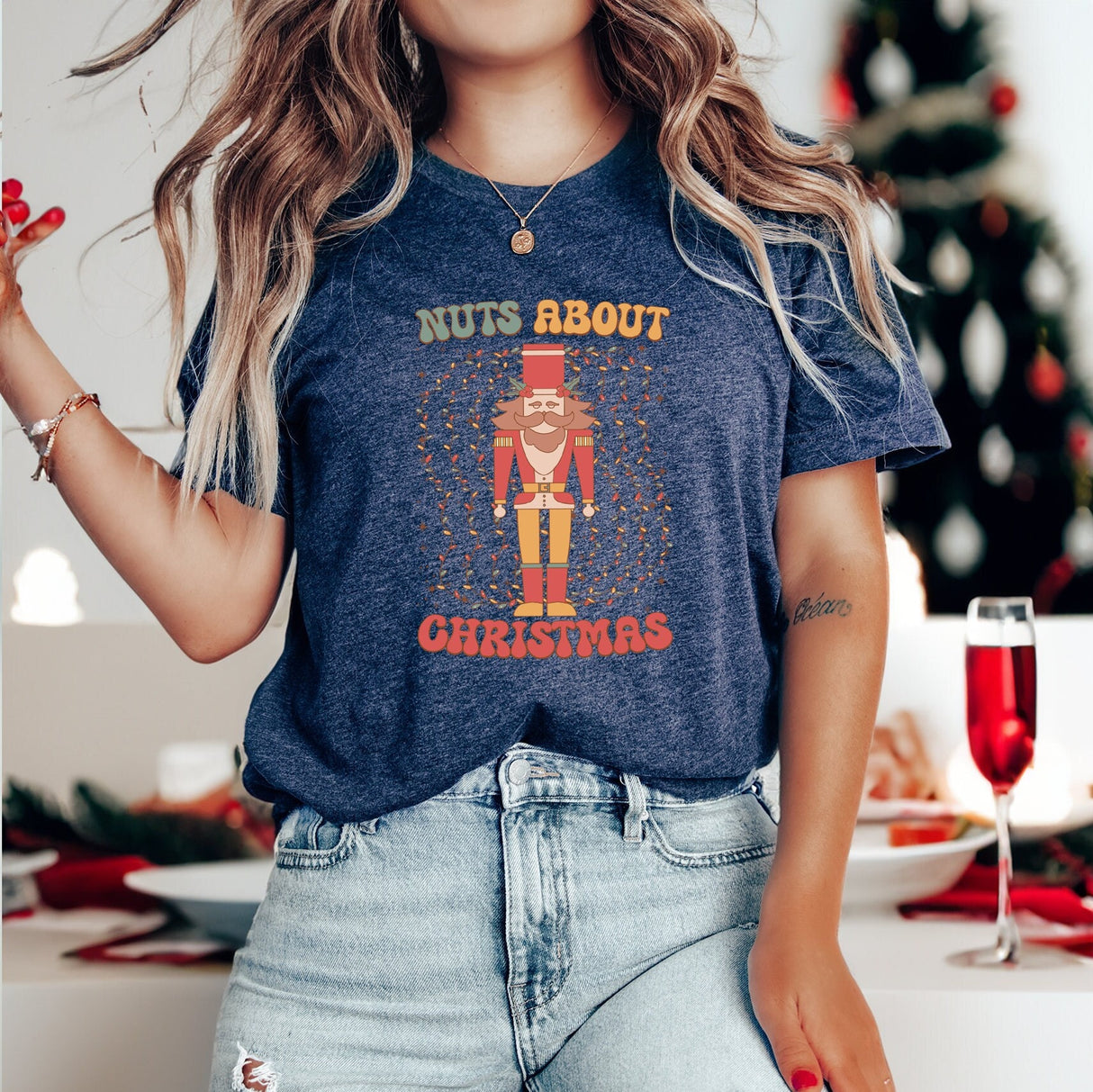 Nuts About Christmas Shirt, Nutcracker Shirt, Christmas Shirt, Winter TShirt, Holiday Shirt, Xmas Shirt, Christmas Party Tee, Christmas Gift