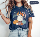 Spooky Mama Shirt, Halloween Mom Shirt, Halloween Gifts, Spooky Season Shirt, Spooky Mom Shirt, Autumn Mom TShirt, Pumpkin Ghost Shirt