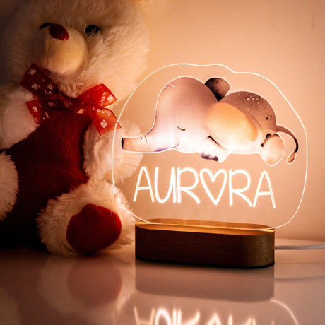 Custom Baby Night Light, Personalized Baby Gifts, Nursery Room Decor, Baby Room Essentials, Light Up Toddler Decor, Custom Baby Name Light - Arria Home