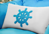 Nautical Home Decor, Embroidery Pillow, Anchor Decor, Nautical Cushion, Boat Cushion, Personalized Cushion, Nautical Theme, Personalize Gift.