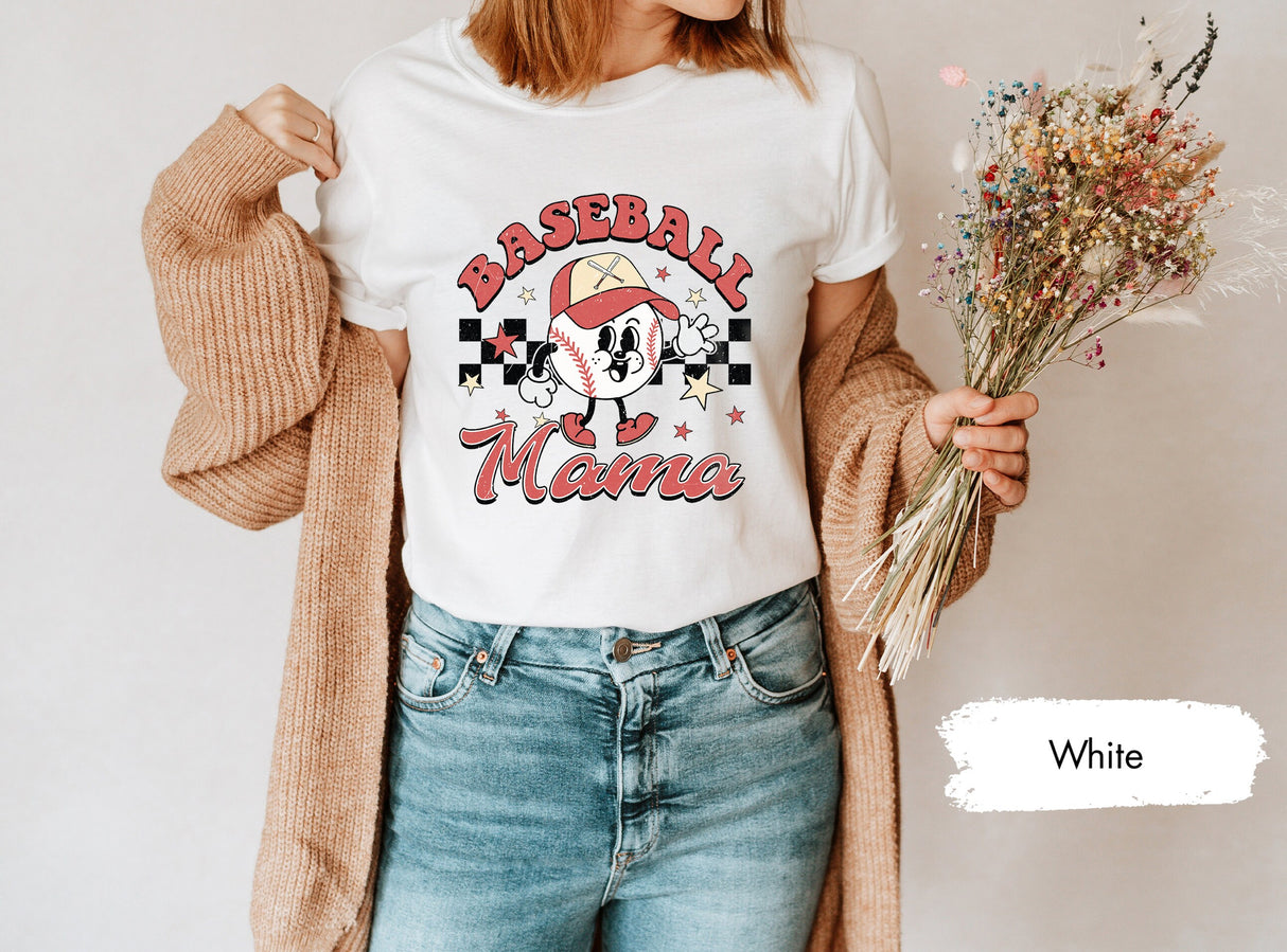 Baseball Mama Shirt, Retro Baseball Shirt, Baseball Mom Shirt, Game Day Shirts, Women Baseball TShirt, Softball Mom Shirt, T Ball Mom Shirt