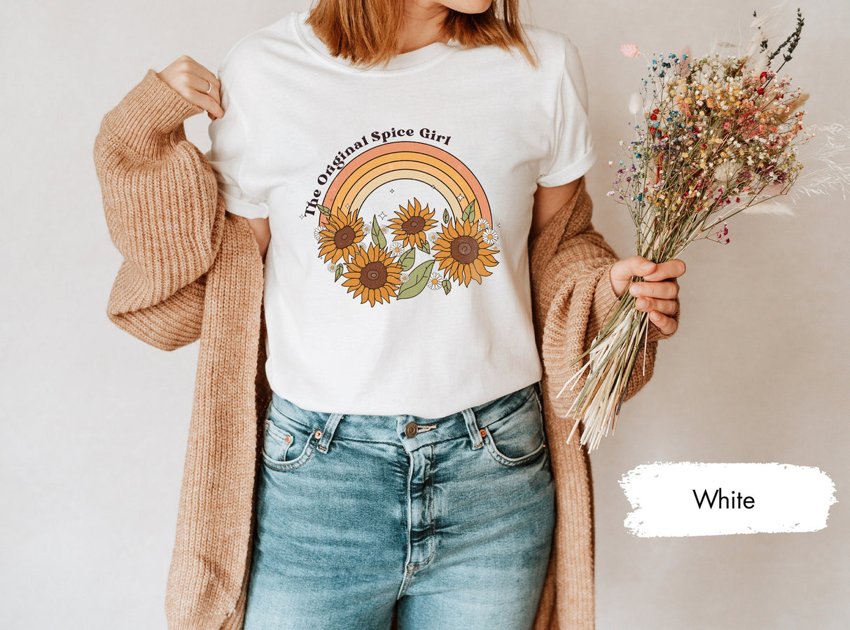 Spice Girls Shirt, Pumpkin Spice Shirt, The Original Spice Girl Shirt, Sunflower Pumpkin Shirt, Fall Pumpkin Shirt, Girls Fall TShirt