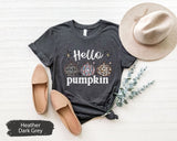 Hello Pumpkin Shirt, Leopard Pumpkin Tee, Pumpkin Season Shirt, Pumpkin Patch Shirt, Fall Pumpkin TShirt, Pumpkin Spice Shirt, Autumn TShirt