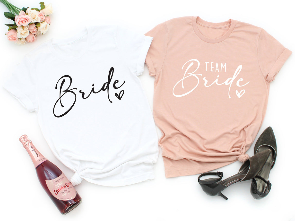 Team Bride Shirts, Bride shirt, Bride Squad T-shirts, Hen Party T-shirts, Bachelorette Party T-shirts, Bridal Party T-shirts, Wedding Party