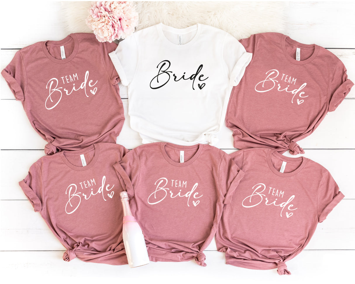 Team Bride Shirts, Bride shirt, Bride Squad T-shirts, Hen Party T-shirts, Bachelorette Party T-shirts, Bridal Party T-shirts, Wedding Party