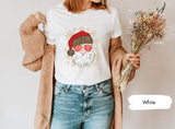 Funny Santa Shirt, Funny Christmas Gift, Merry Christmas, Leopard Santa Shirt, Christmas TShirt, Santa Claus Shirt, Santa T-Shirt