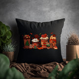 Christmas Coffee Snack Cups Throw Pillow, Home Decor, Custom Lumbar Pillow Cover, Merry Christmas, New Year Party Decor, Christmas Gift Idea - Arria Home