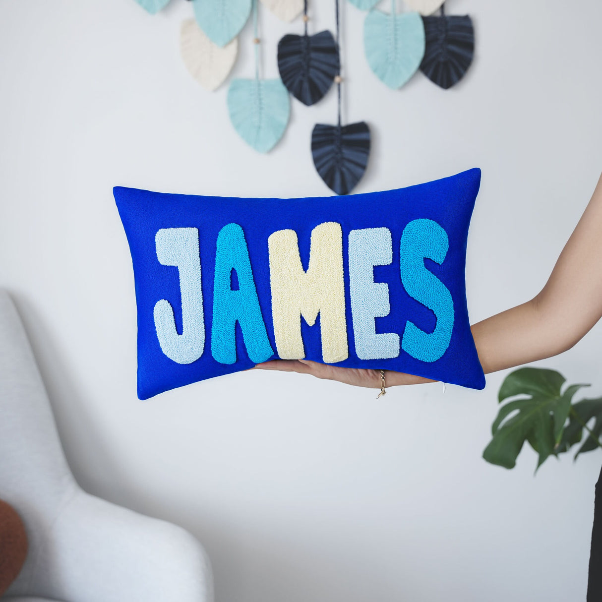 Embroidered Custom Name Pillow, Baby Nursery Decor, Baby Shower Gift, Baby Christmas Gift, Gift for Baby, New Baby Gift, Personalized Gift.