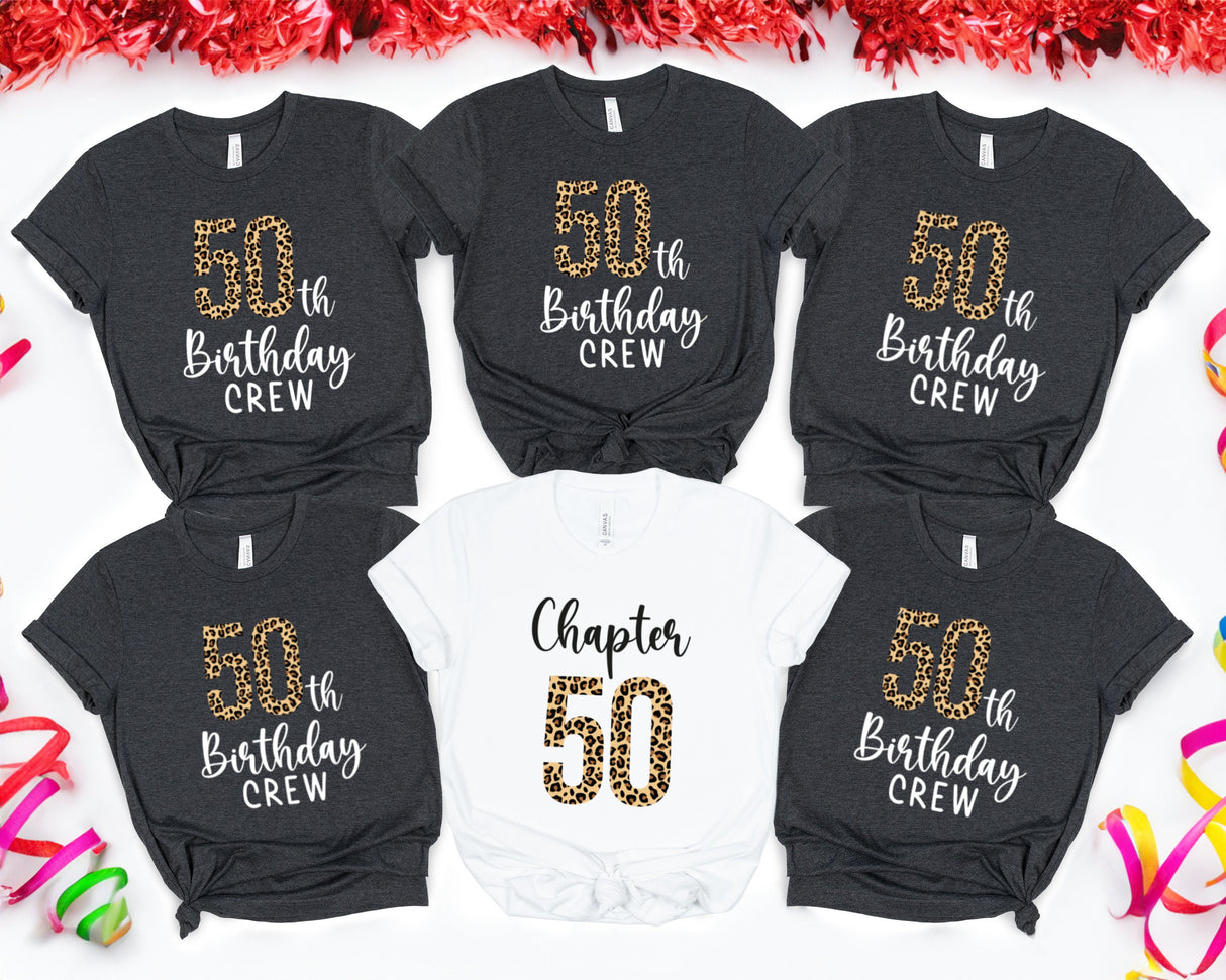 Custom Birthday Shirt, 50th Birthday Shirt, Birthday Crew Shirt, 50th Birthday Party Shirts, Matching Birthday Tee, Birthday Squad Shirts