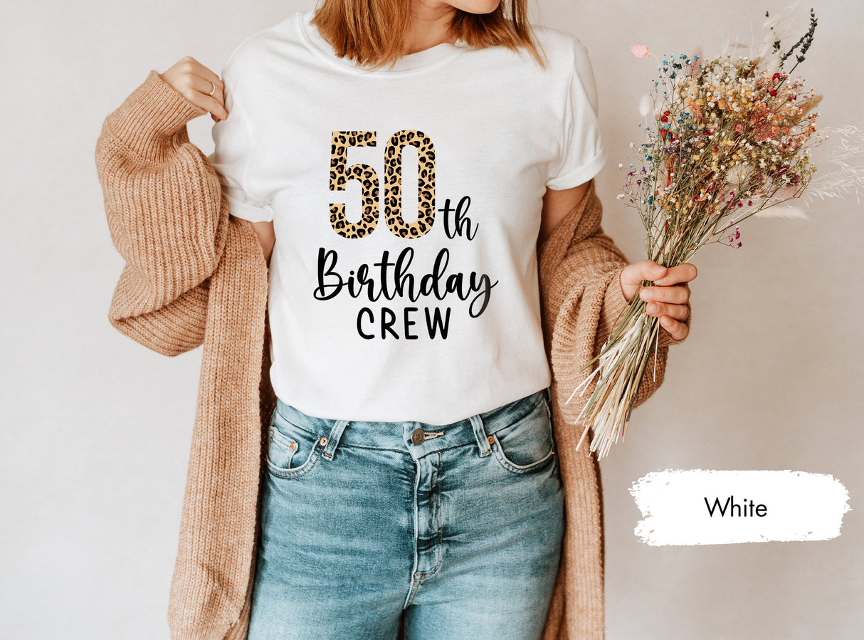 Custom Birthday Shirt, 50th Birthday Shirt, Birthday Crew Shirt, 50th Birthday Party Shirts, Matching Birthday Tee, Birthday Squad Shirts