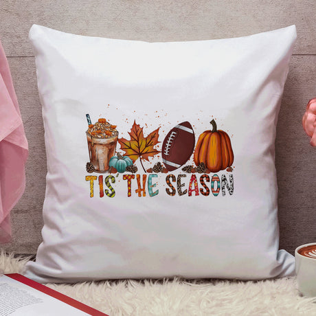 This is Season Fall Decorative Pillow Cover, Home Decor, Autumn Decor, Farmhouse Decor, Fall Throw Pillow, Lumbar Pillowcase, Porch Decor - Arria Home