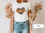 Thankful Leopard Shirt, Thanksgiving Shirt, Autumn TShirt, Fall TShirts, Fall Gift, Thankful Gift, Holiday Shirt, Thanksgiving Dinner