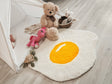 Custom Handmade Tufted Rug, Personalized Kitchen Room Carpet, Dining Carpet, Fried Egg Rug, Housewarming Gift, Kids Birthday Gift - Arria Home